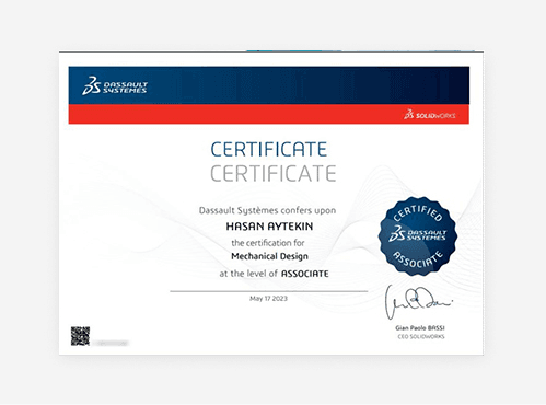 Uluslararası Solidworks Sertifikası
